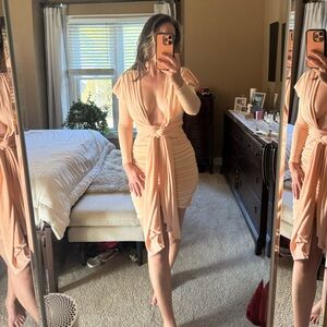 MISHA COLLECTION Peach Mini Dress